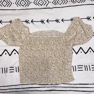 Floral Square neck top